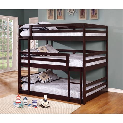 triple bunk bed full size|cheap 3 tier bunk beds.